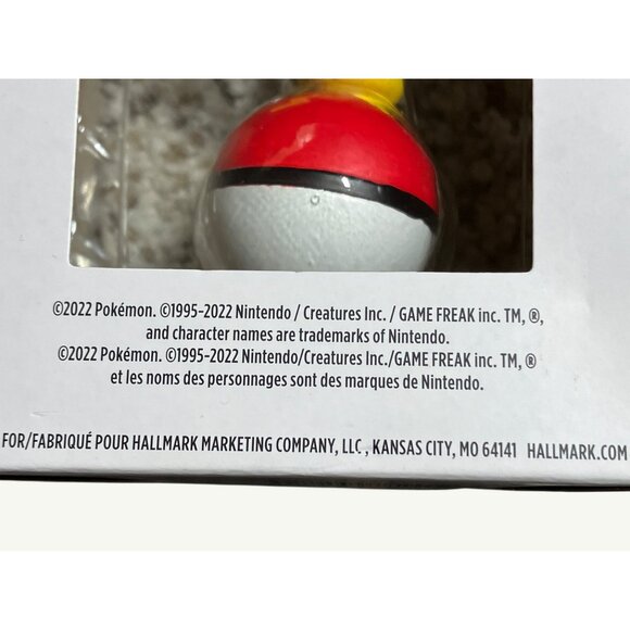 Hallmark Pokémon Pikachu on Poké Ball Hallmark Ornament - Picture 8 of 10